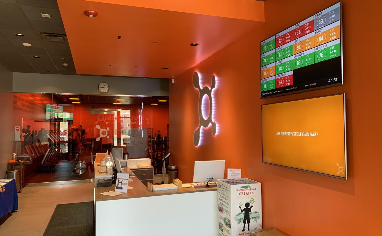 orange theory fitness lobby